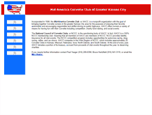 Tablet Screenshot of midamericacorvetteclub.com